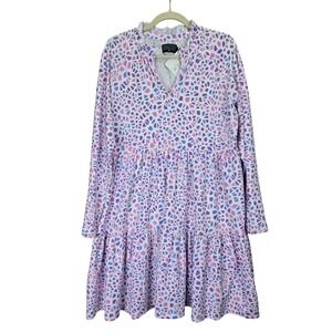 NWT Duffield Lane Fiona‎ Womens Dress Large Mosaic Tiered  Cottagecore Vacation